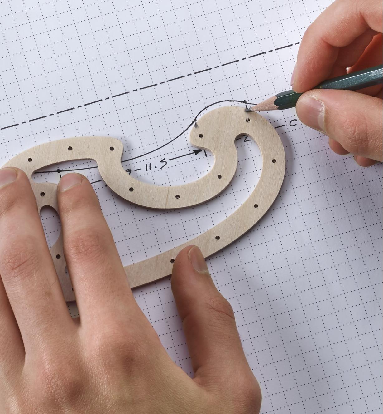 Veritas maler french curves 6 stk