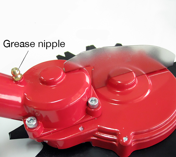 Roterende trimmesaks forsats til bensindrevne ryddesager