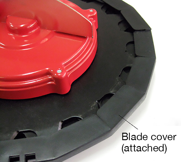 Roterende trimmesaks forsats til bensindrevne ryddesager