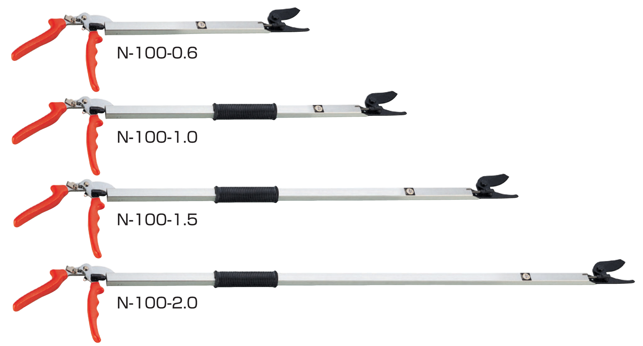 Nishi stangbeskjærer 2,0m m/håndtak N-100 ø25mm