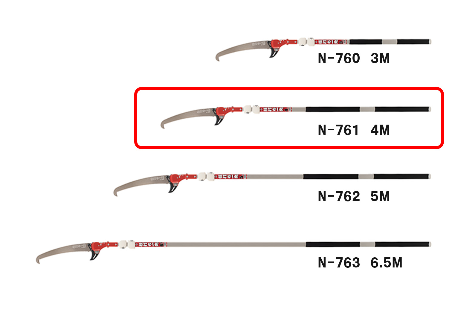 Grensag Super Pole justerbar lengde max 4M N-761