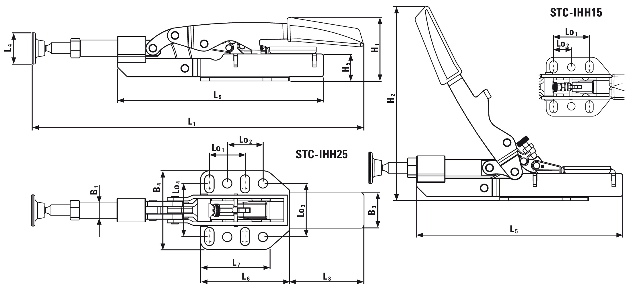 Bessey vertikal spenntvinge STC-IHH25
