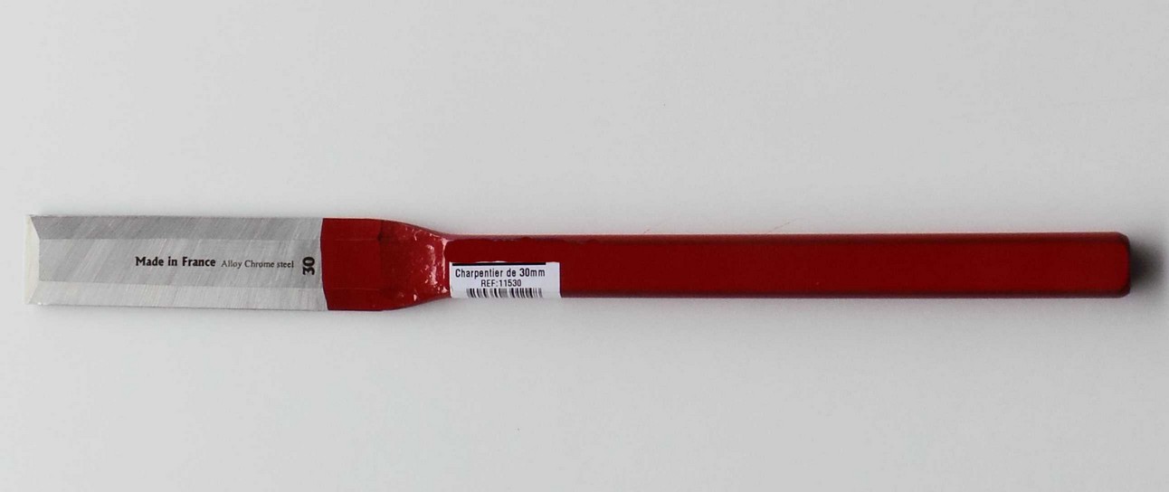 Huggjern solid stål 30mm 340mm