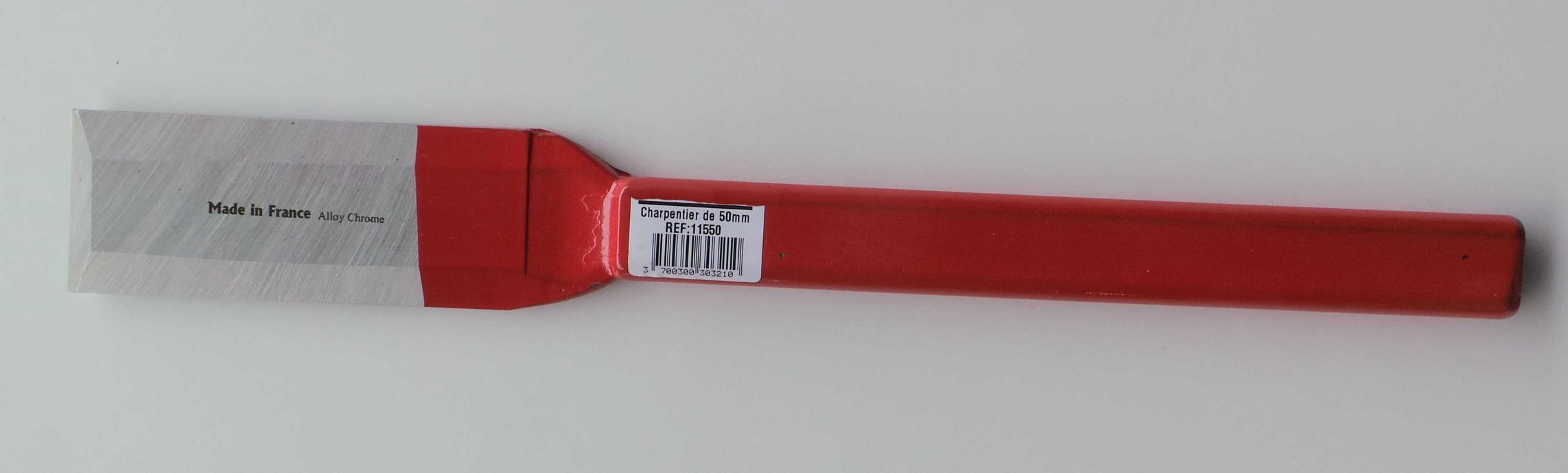 Huggjern solid stål 50mm 380mm