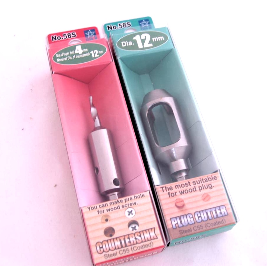 Japansk hull/pluggsett ø12mm bor ø4mm