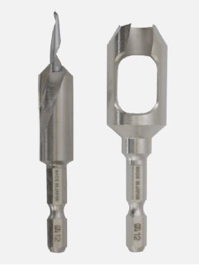 Japansk hull/pluggsett ø12mm bor ø4mm