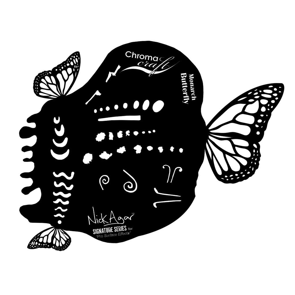 CC Sjablong Monarch sommerfugl Infil Nick Agar