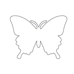 CC Sjablong Swallowtail - 2 stk Nick Agar