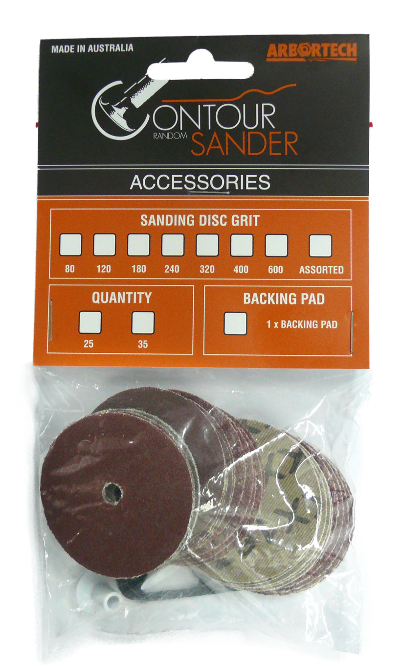 Arbortech Contur sandpapir HD 25 stk ass