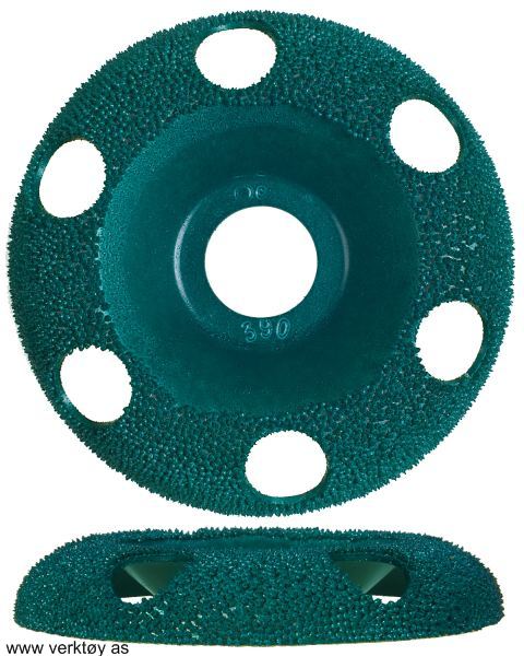 Holey galahad Slipdisk HM rund ø100mm grønn fin