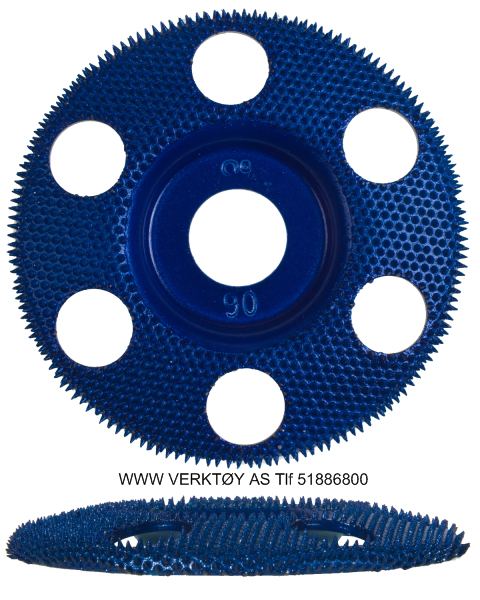 Holey galahad slipedisk HM flat blå grov ø100mm