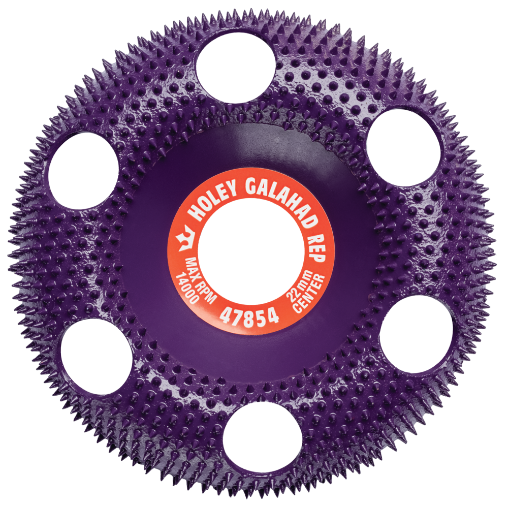 Holy Galahad slipedisk rund lilla extrem ø100mm