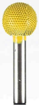 Saburr kule ø16 l16 skaft 6mm fin/gul