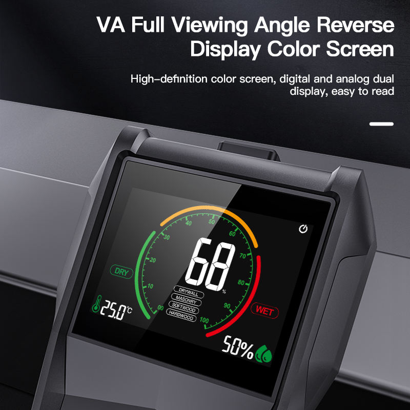 Fuktighetsmåler/hygrometer pinløs WM700A fargedisplay