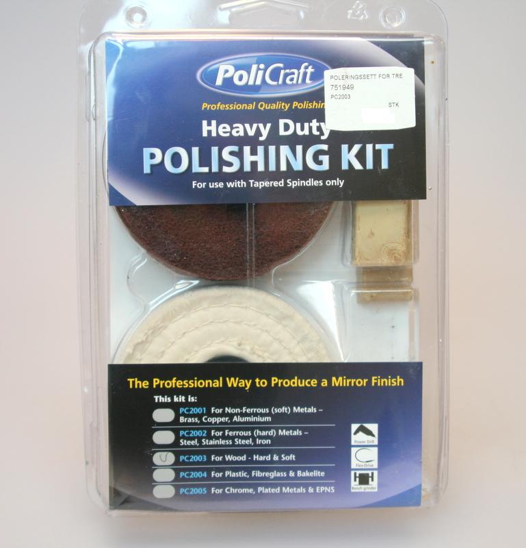 Poleringssett for tre