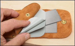 Siklings lærpose for 4 stk