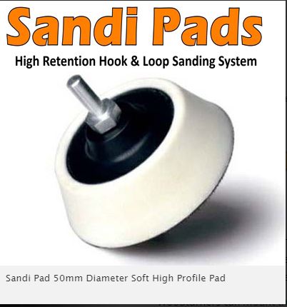 Pusserondell sandipad 50mm soft