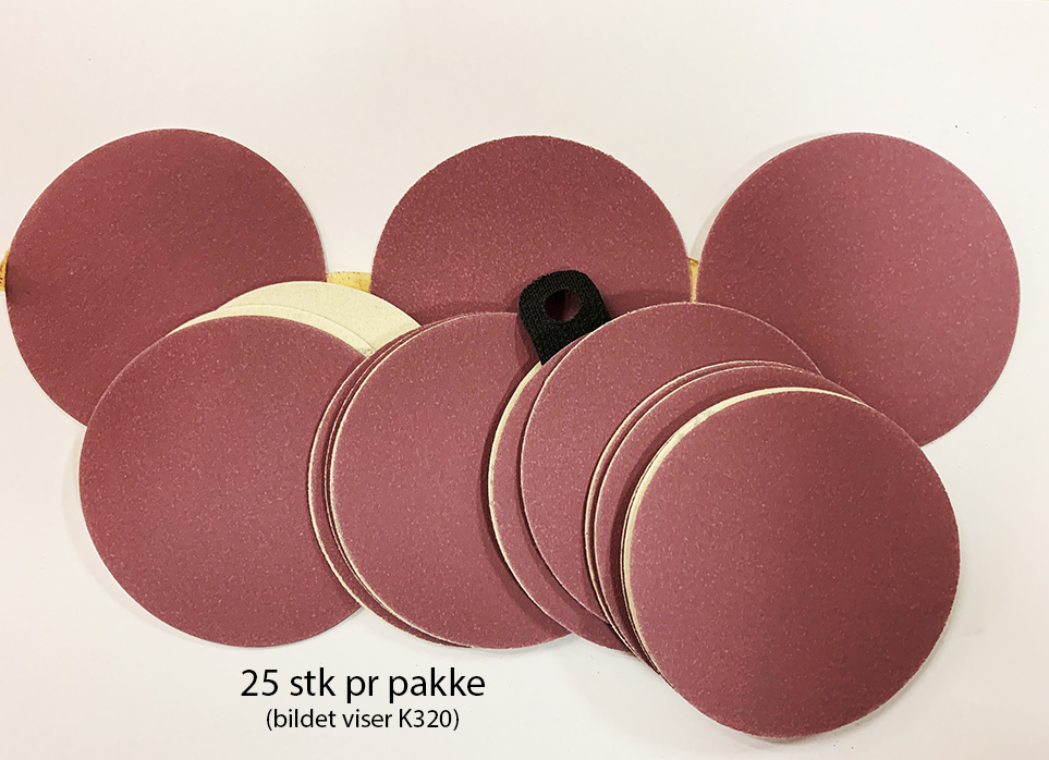 Skilton pussepapir 75mm K180 25 stk