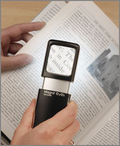 Forstørrelsesglass med LED-lys