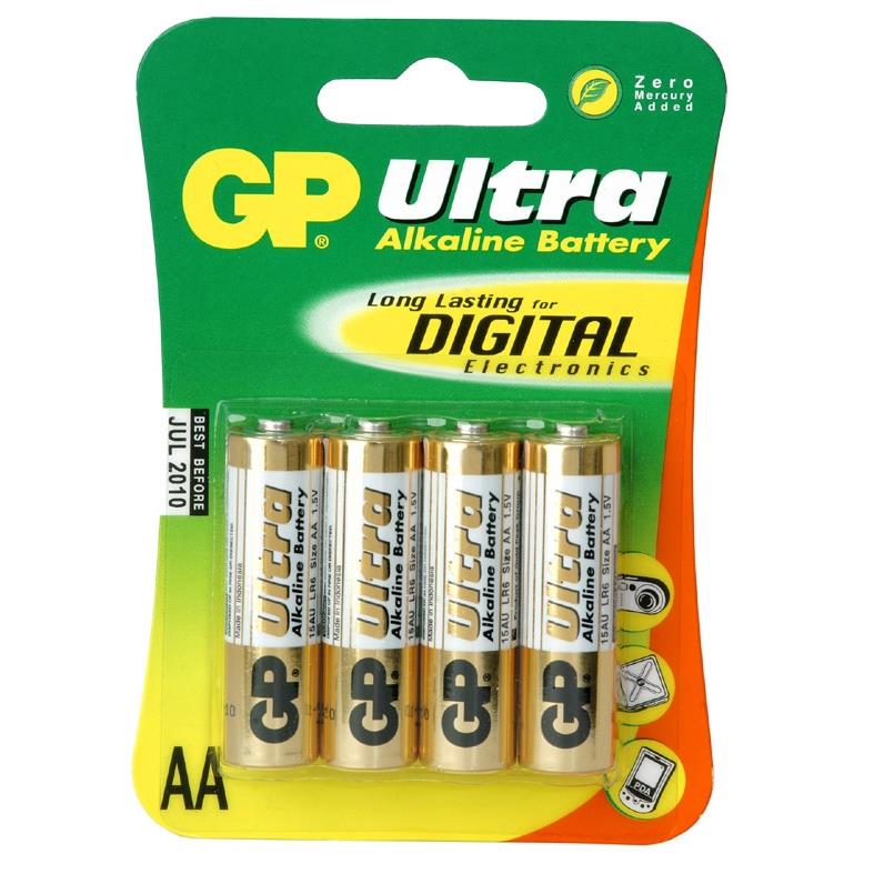 Batteri LR6 AA 4 stk alkalisk 1,5V