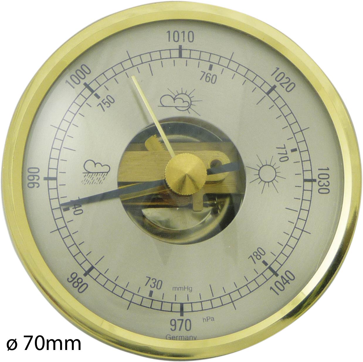 Barometer ø 70 mess åpen øf56