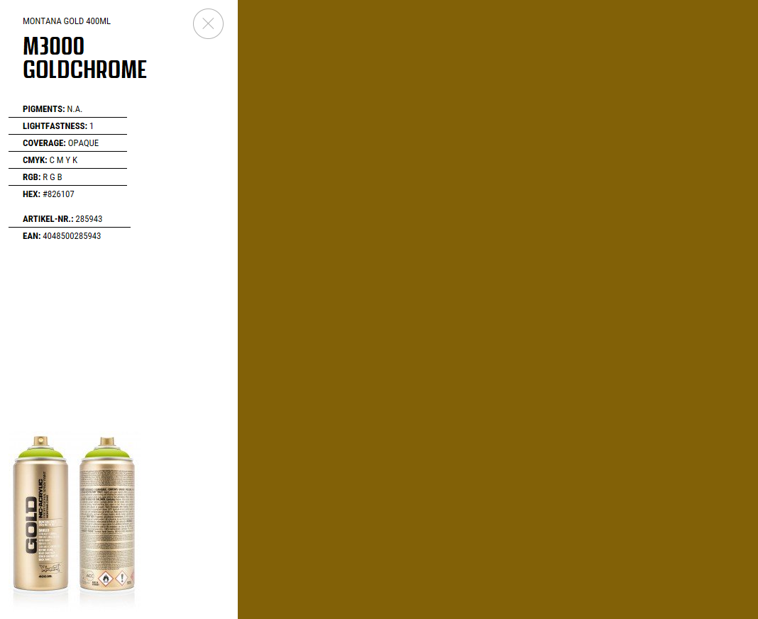 Montana spray gold chrome 400ml