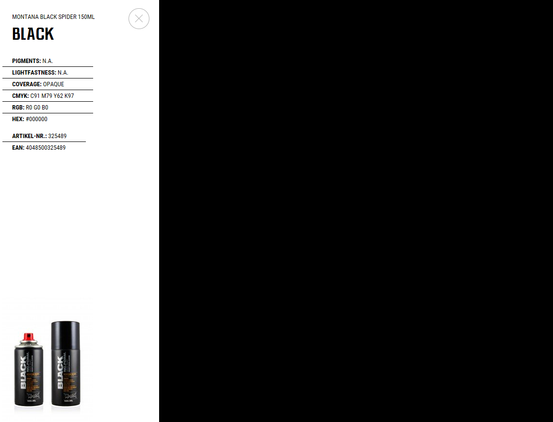 Montana black spider 150ml spray