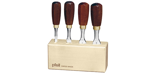 Pfeil kort huggjern sett 6,12,19, 25mm