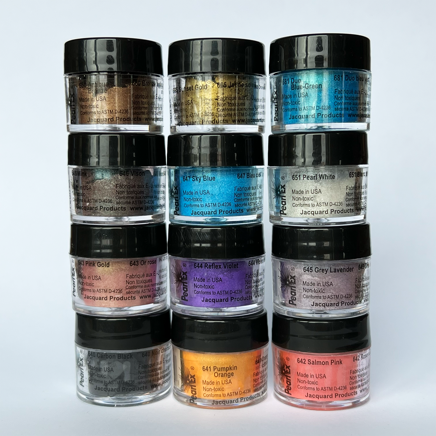 Pearl Ex fargepulversett #3, 12x3g