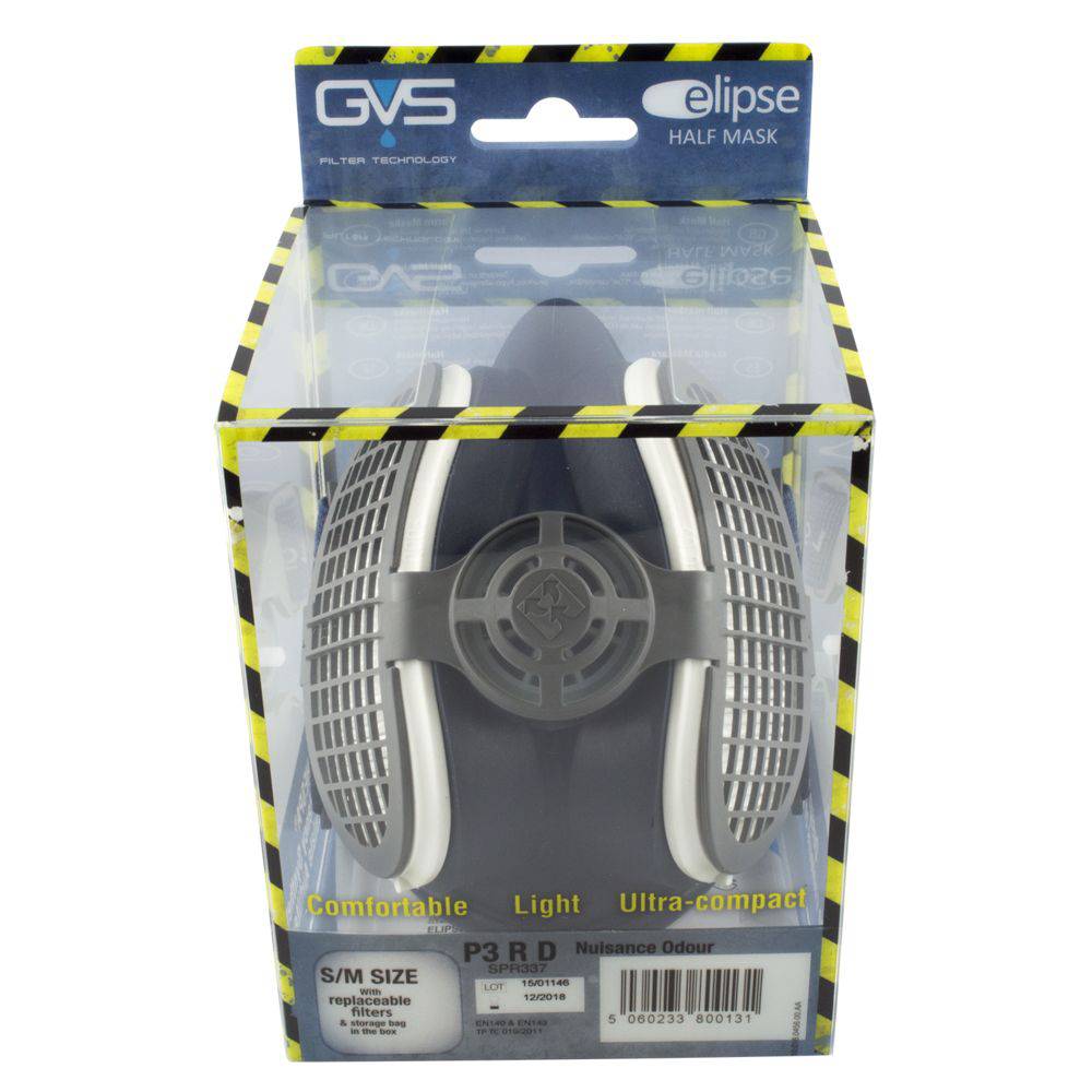 Elipse støvmaske p3r spr501 halvmaske