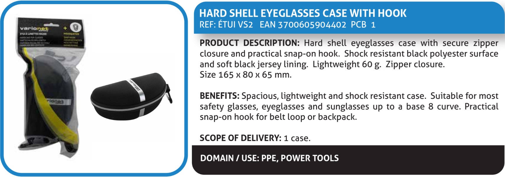 Futteral for vernebriller VHP10/VH20