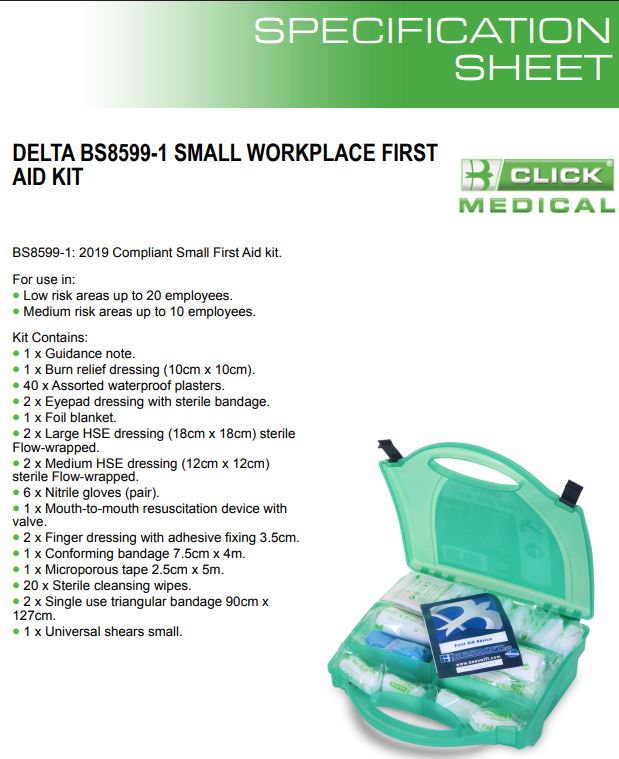 Førstehjelpsskrin for verkstedet CM-1804