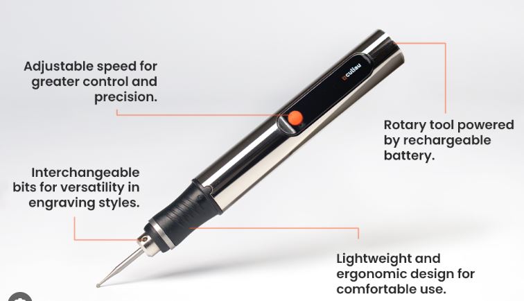 Culiau Graveringspenn m/tilbehør oppladbar
