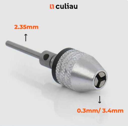 Customizer Mini adaptor 2,35mm til 3,4mm chuck