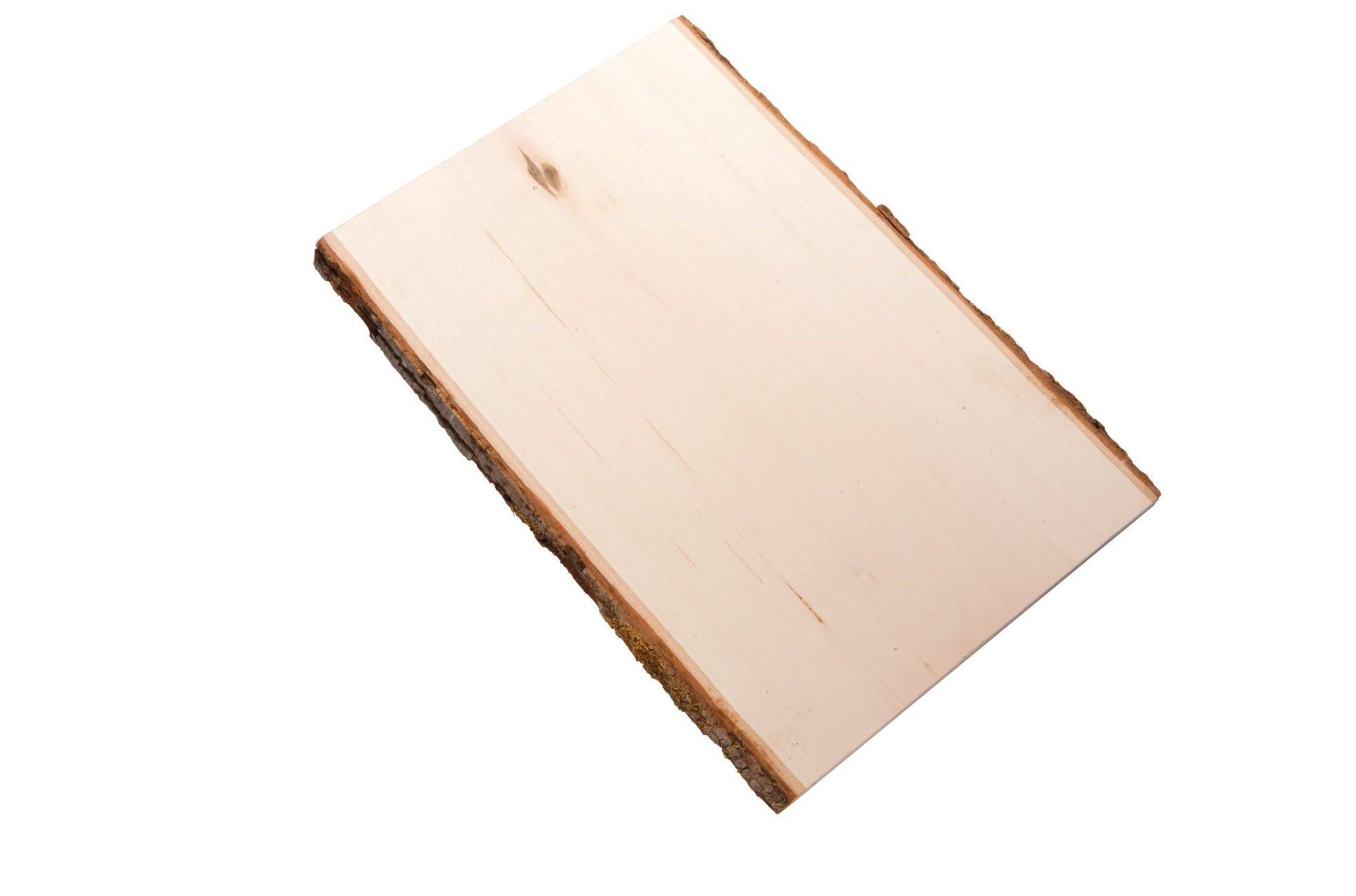 Pyrografiemne lind (basswood) med bark 250x330mm