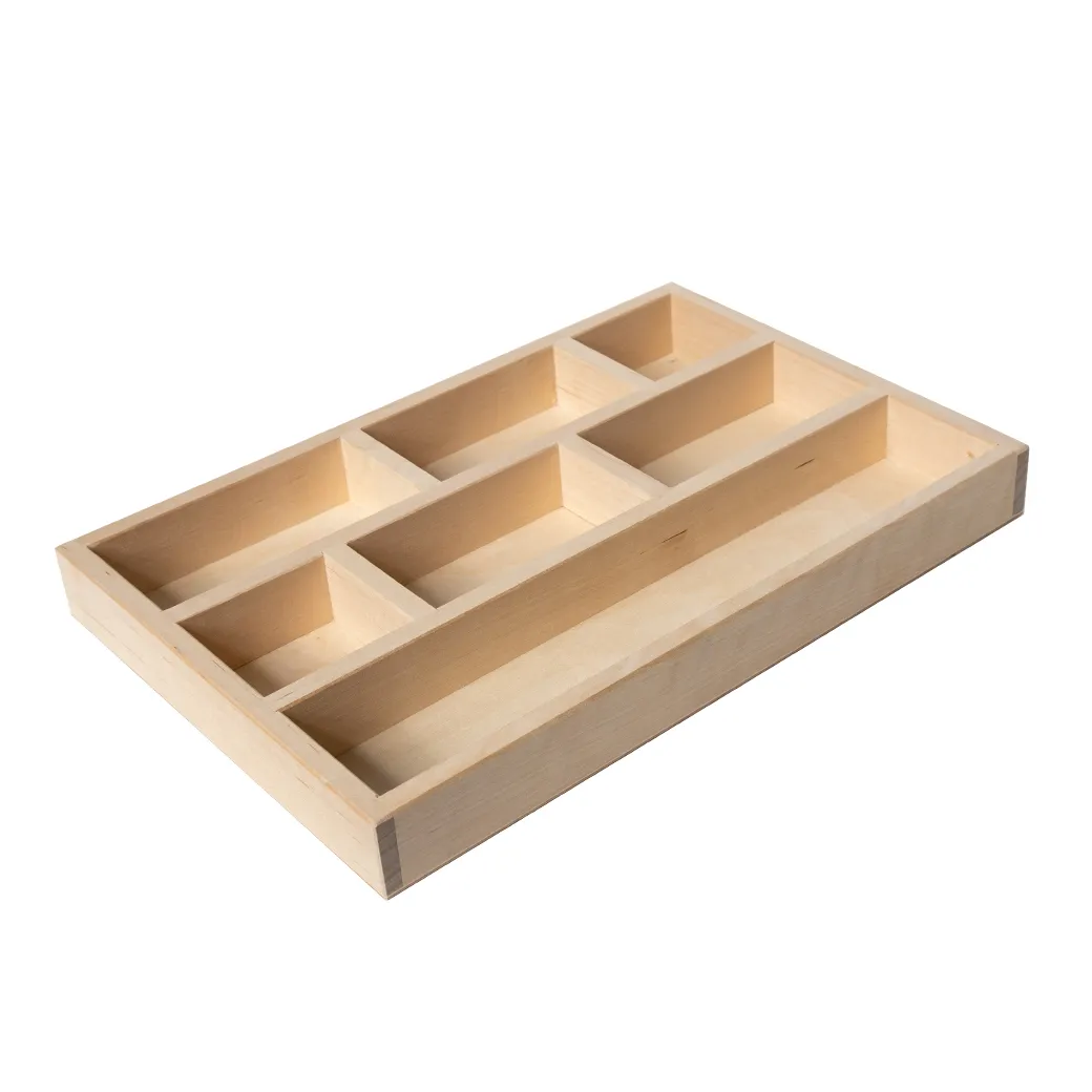 Sjøbergs Skap 1, 4 hyller / 4 skuffer, med skuminnlegg, bjørk