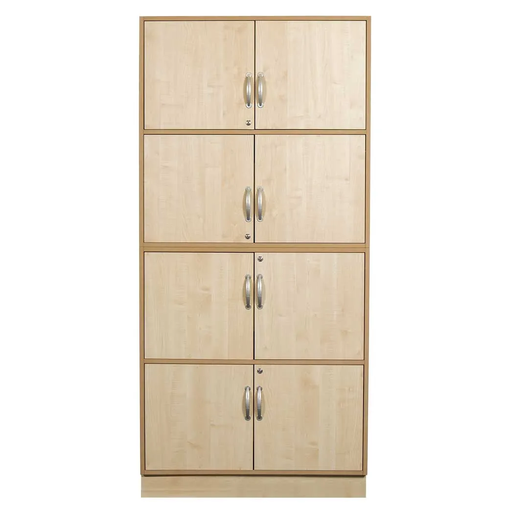 Sjøbergs Skap 2, 8 hyller, bjørk