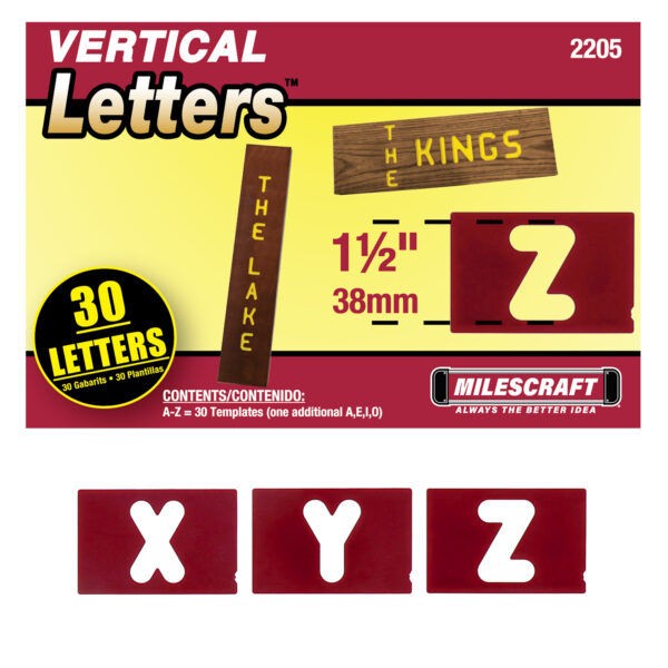  Milsecraft vertikale bokstaver 64 stk 64/38mm