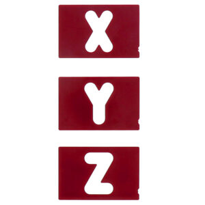  Milsecraft vertikale bokstaver 64 stk 64/38mm