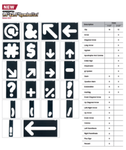 Milesecraft symboler 38/64 mm 26 stk