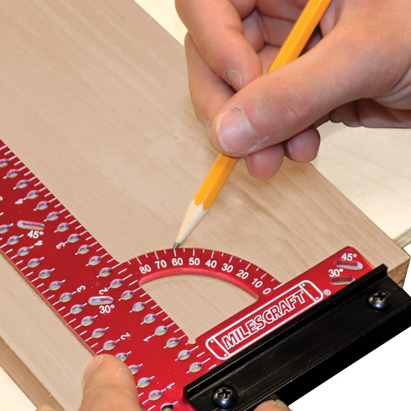 Milescraft mini vinkel 150mm m/markeringshull MM skala