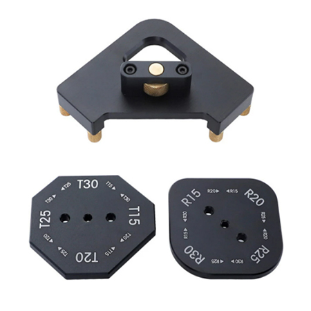 Hjørnemal jigg 4-i-1 radier runde/skarpe hjørner aluminium