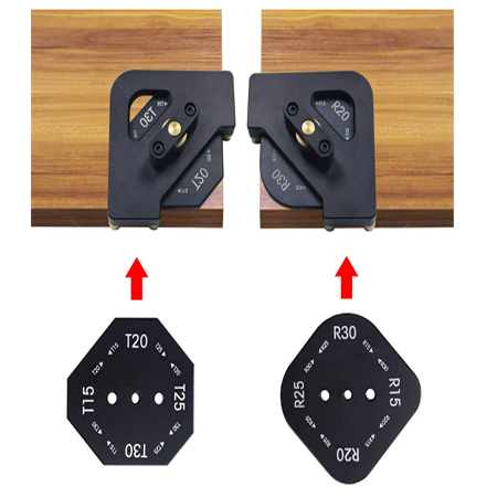 Hjørnemal jigg 4-i-1 radier runde/skarpe hjørner aluminium