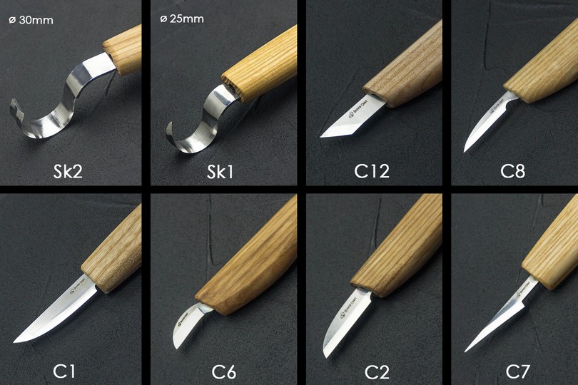 Beavercraft S08 knivsett m/futteral