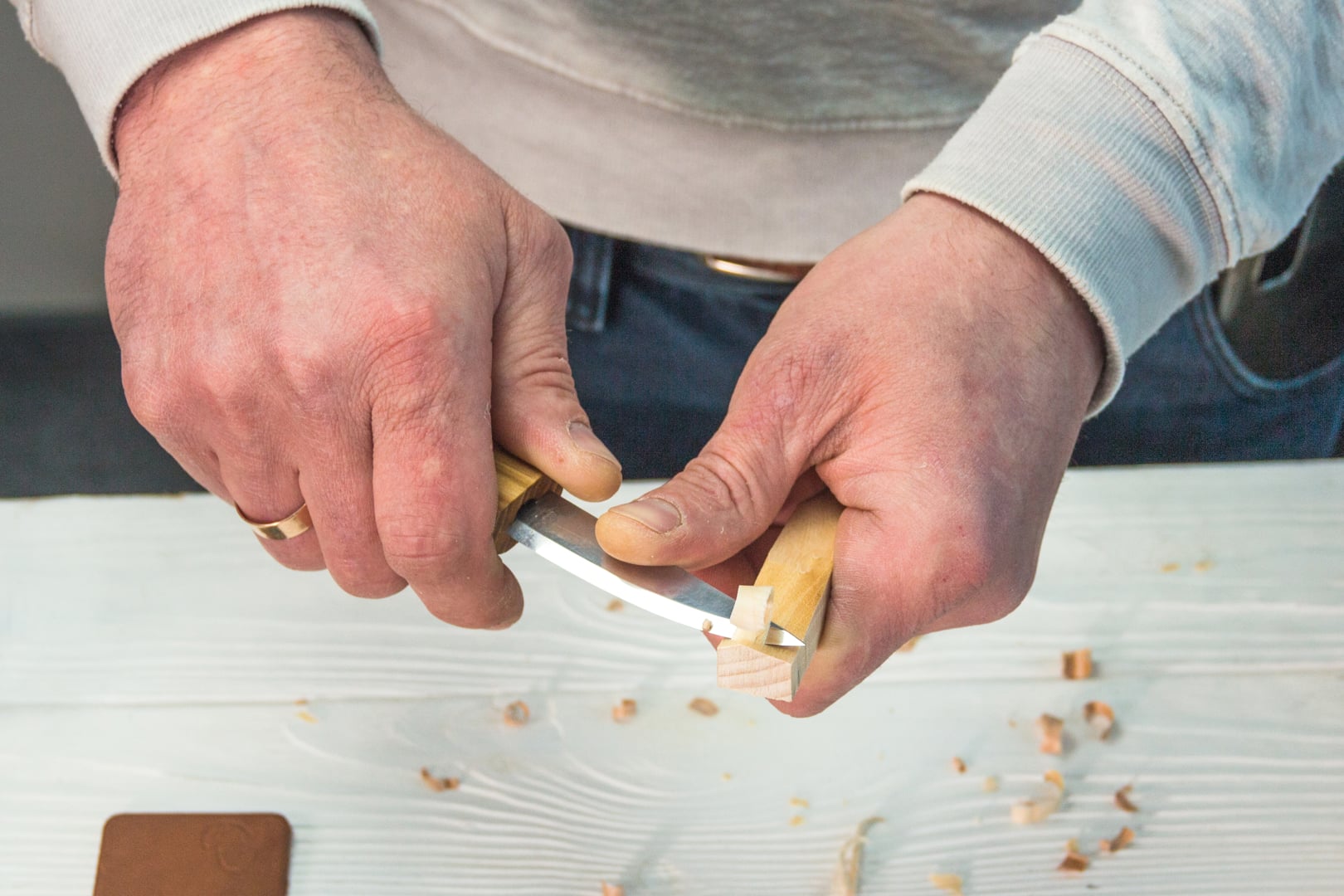 Beavercraft Skjekniv/spikkesett i gaveboks 3 kniver 7 dl.