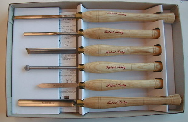 Startsett 6 jern Robert Sorby i gave eske