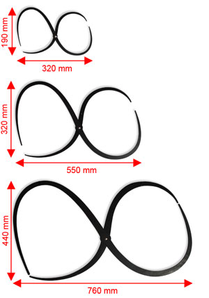 Martel passer 4-veis ø25-50cm