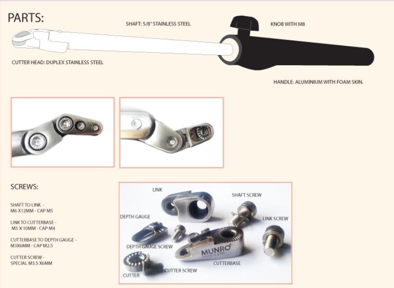 Munro wundercut ø10 m/skaft