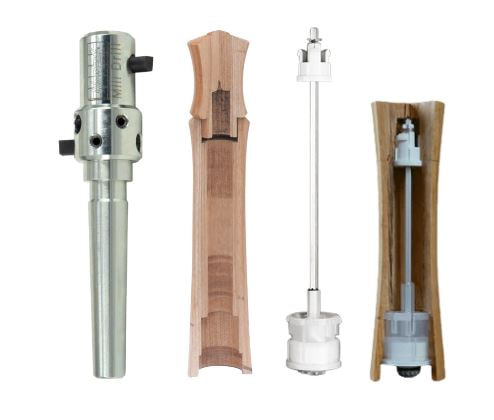 Woodcut mill drill for Crushgrind pepper/salt kverner