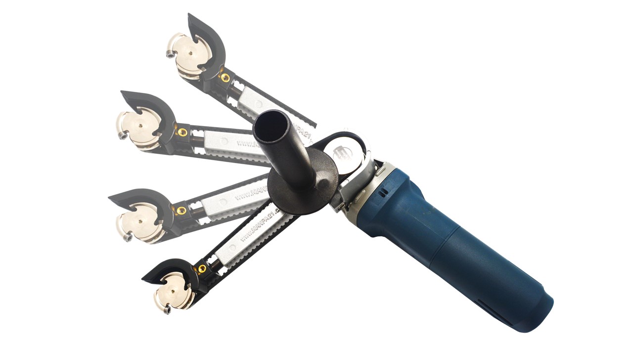 Manpa Basic treforming sett ø45mm for vinkelsliper